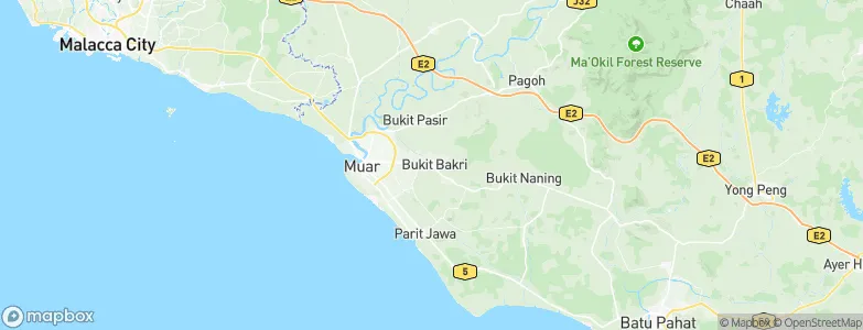 Bakri, Malaysia Map