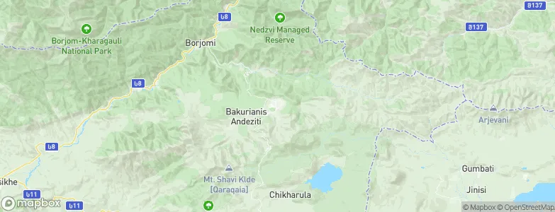 Bakuriani, Georgia Map