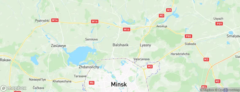 Bal’shavik, Belarus Map