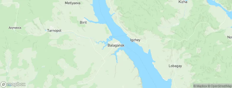 Balagansk, Russia Map