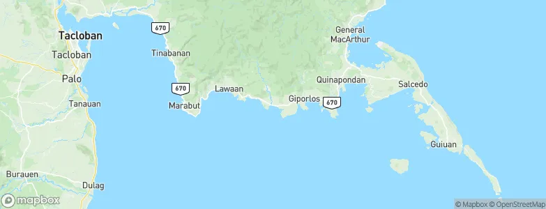 Balangiga, Philippines Map