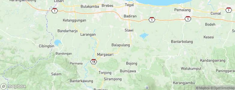 Balapulang, Indonesia Map