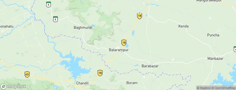 Balarāmpur, India Map