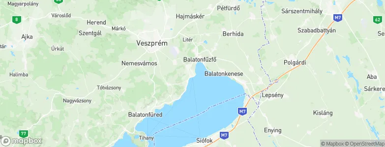 Balatonalmádi, Hungary Map