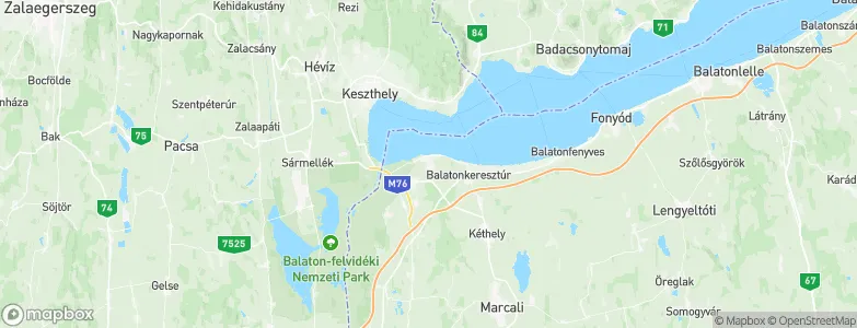 Balatonberény, Hungary Map