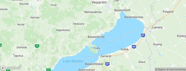 Balatonfüred, Hungary Map