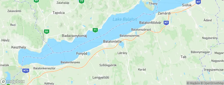 Balatonlelle, Hungary Map