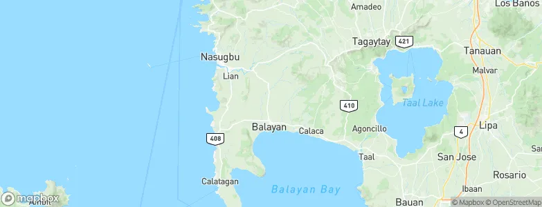 Balayan, Philippines Map