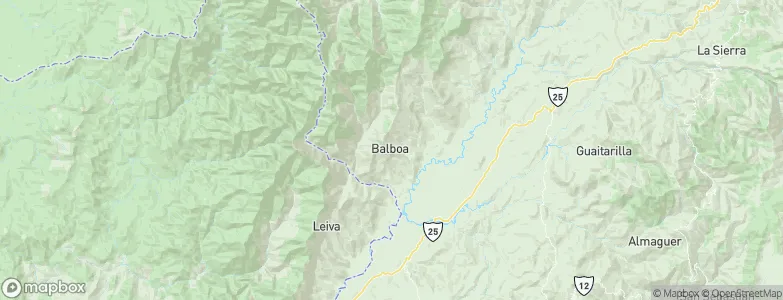 Balboa, Colombia Map