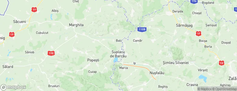 Balc, Romania Map