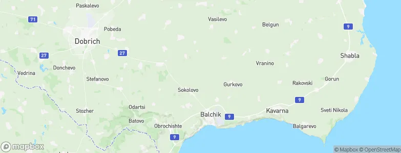 Balchik, Bulgaria Map
