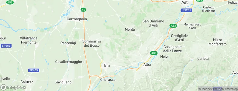 Baldissero d'Alba, Italy Map
