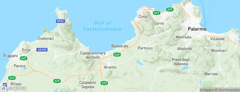 Balestrate, Italy Map