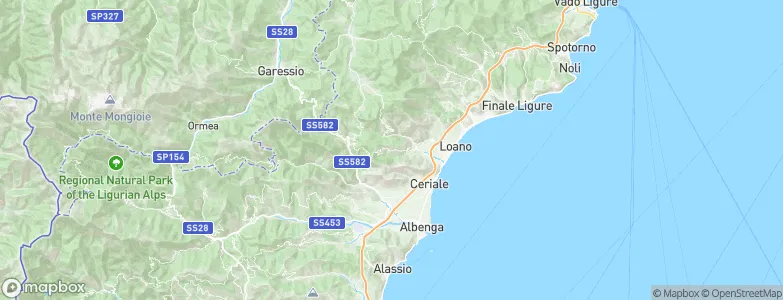 Balestrino, Italy Map