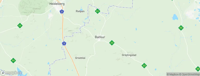 Balfour, South Africa Map