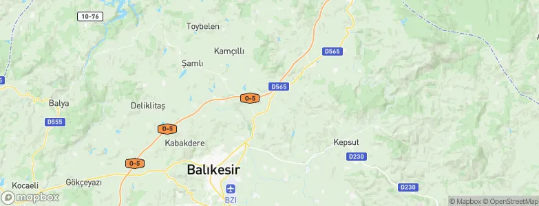 Balıkesir Province, Turkey Map