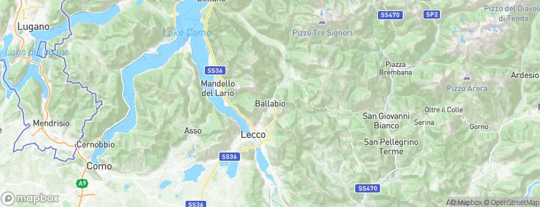 Ballabio, Italy Map