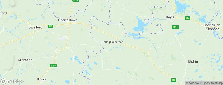 Ballaghaderreen, Ireland Map