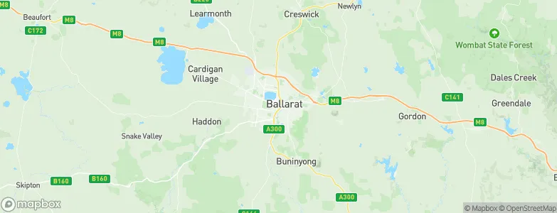 Ballarat, Australia Map