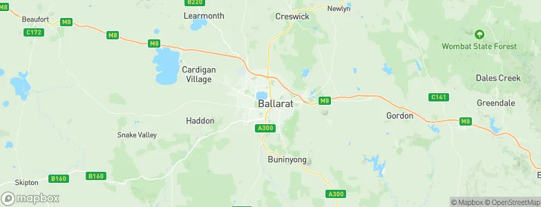 Ballarat Central, Australia Map