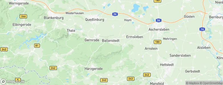 Ballenstedt, Germany Map