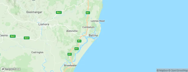 Ballina, Australia Map