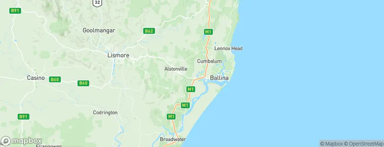 Ballina, Australia Map