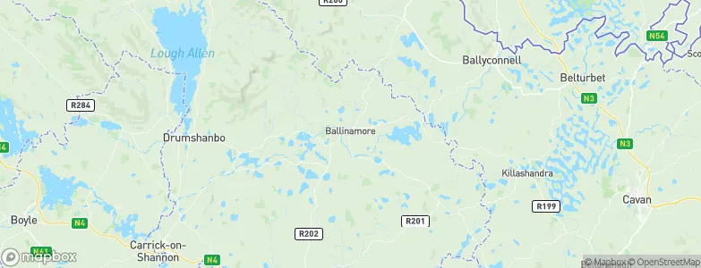 Ballinamore, Ireland Map