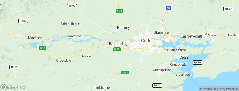 Ballincollig, Ireland Map