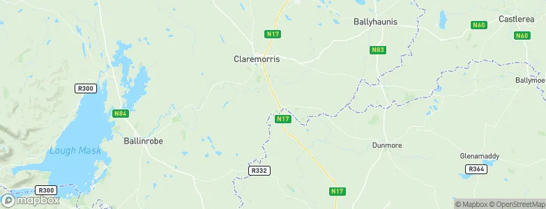 Ballindine, Ireland Map