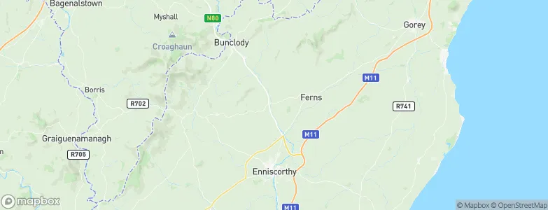 Ballycarney, Ireland Map