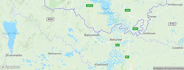 Ballyconnell, Ireland Map