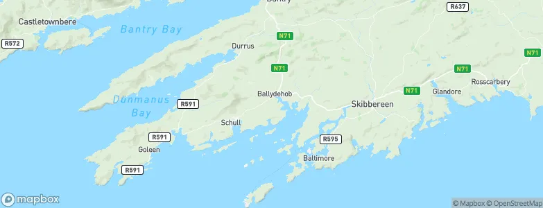 Ballydehob, Ireland Map