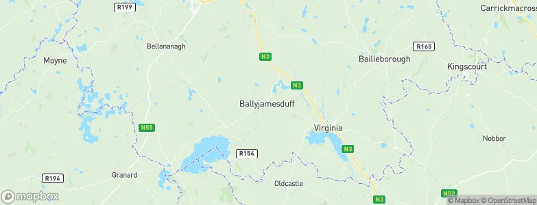 Ballyjamesduff, Ireland Map