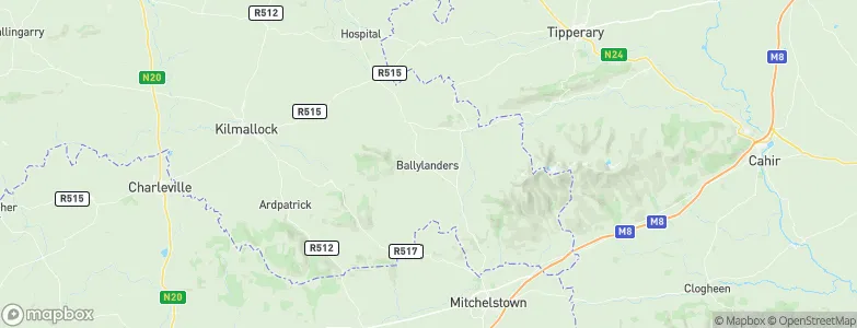 Ballylanders, Ireland Map