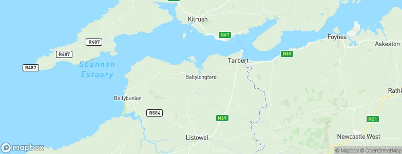 Ballylongford, Ireland Map