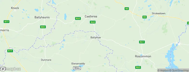 Ballymoe, Ireland Map