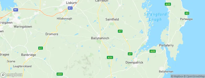 Ballynahinch, United Kingdom Map