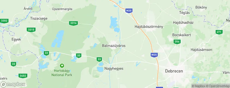 Balmazújváros, Hungary Map