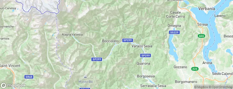 Balmuccia, Italy Map