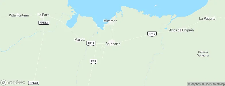 Balnearia, Argentina Map