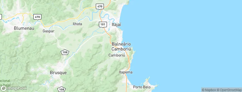 Balneário Camboriú, Brazil Map