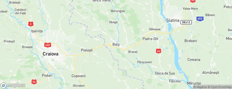Balş, Romania Map