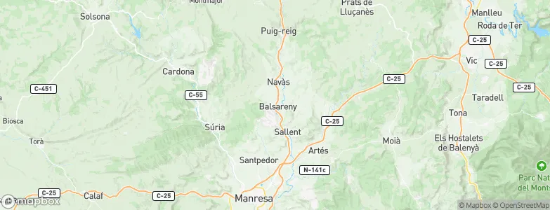 Balsareny, Spain Map