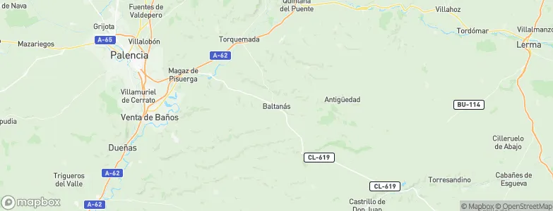 Baltanás, Spain Map