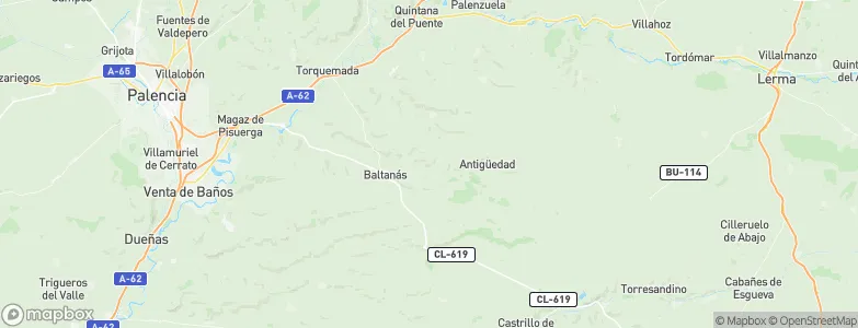 Baltanás, Spain Map