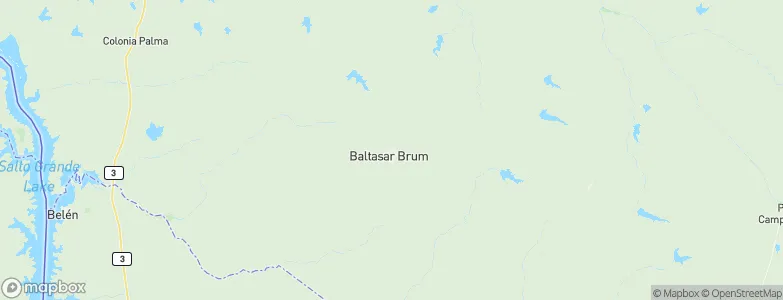 Baltasar Brum, Uruguay Map