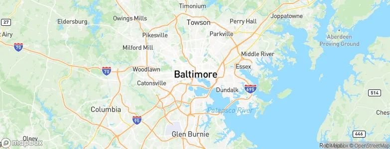 Baltimore, United States Map