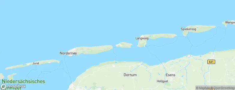 Baltrum Island, Germany Map