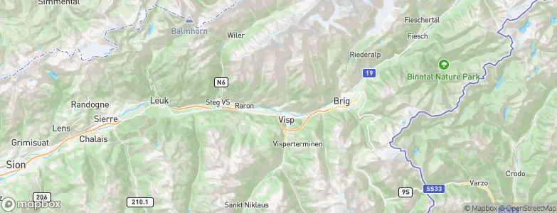 Baltschieder, Switzerland Map
